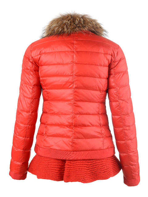 Piumini Moncler Orlo Gonna Rosso