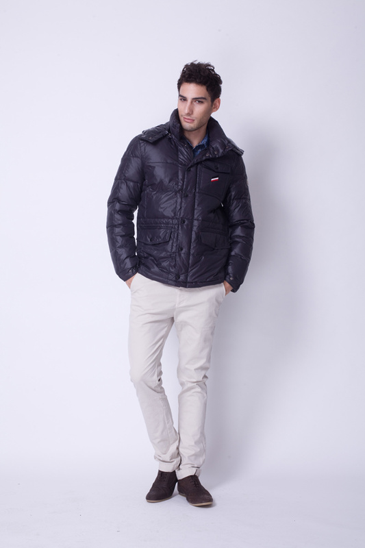 Piumini Moncler Trapuntato Cappuccio Uomo Nero