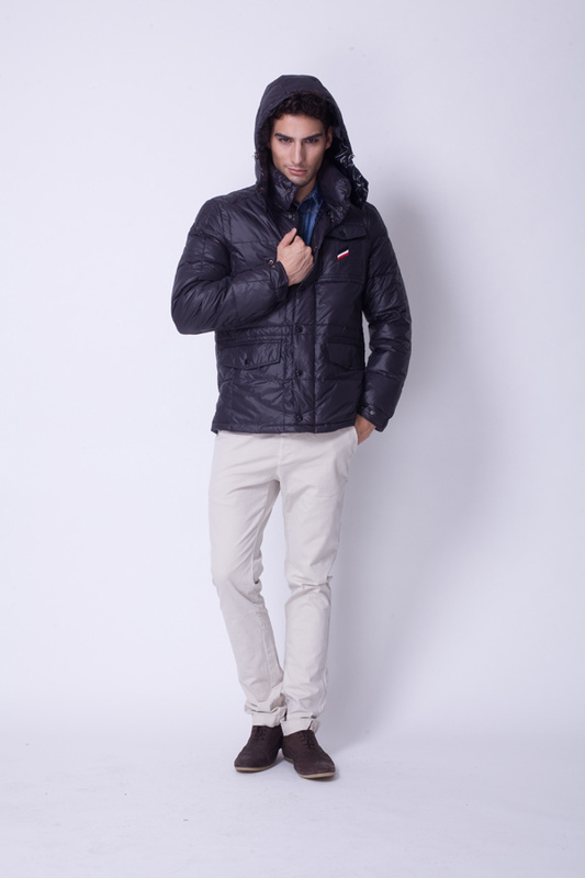 Piumini Moncler Trapuntato Cappuccio Uomo Nero