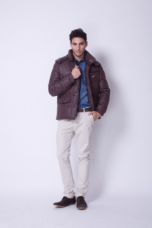 Piumini Moncler Trapuntato Cappuccio Uomo Rosso Vino