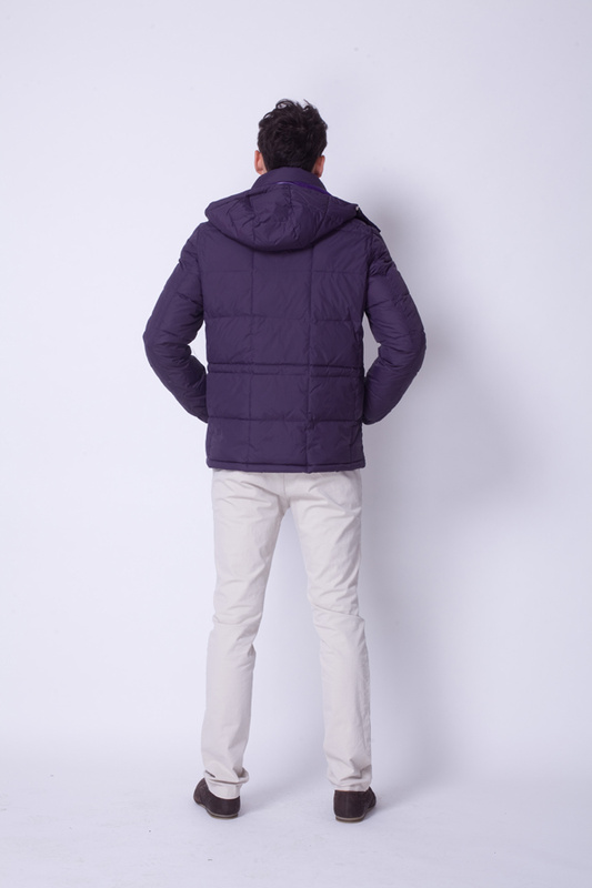 Piumini Moncler Trapuntato Cappuccio Uomo Viola