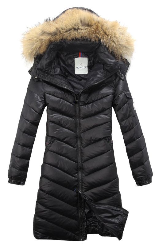 Piumini Moncler Lungo Antivento Nero