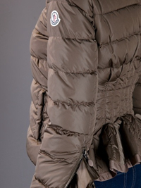 Piumini Moncler Zip Polsini Cioccolato