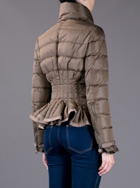 Piumini Moncler Zip Polsini Cioccolato