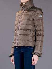 Piumini Moncler Zip Polsini Cioccolato