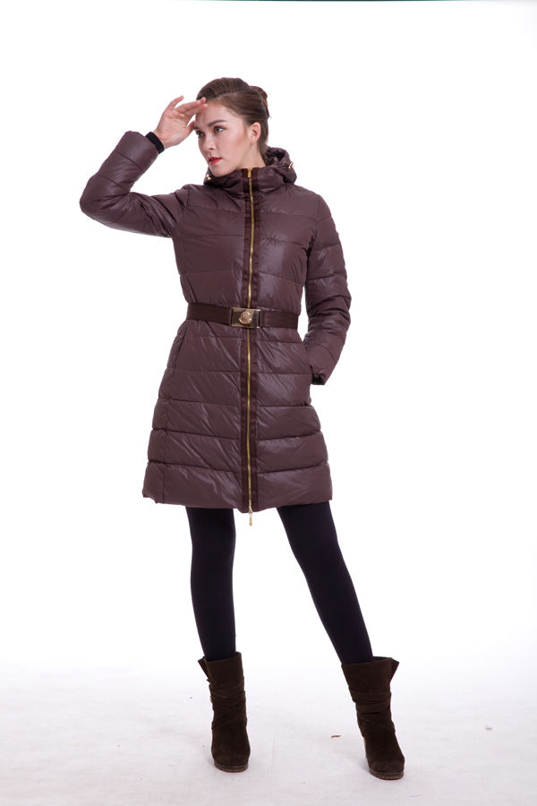 Donna Piumini Moncler Lungo Brown