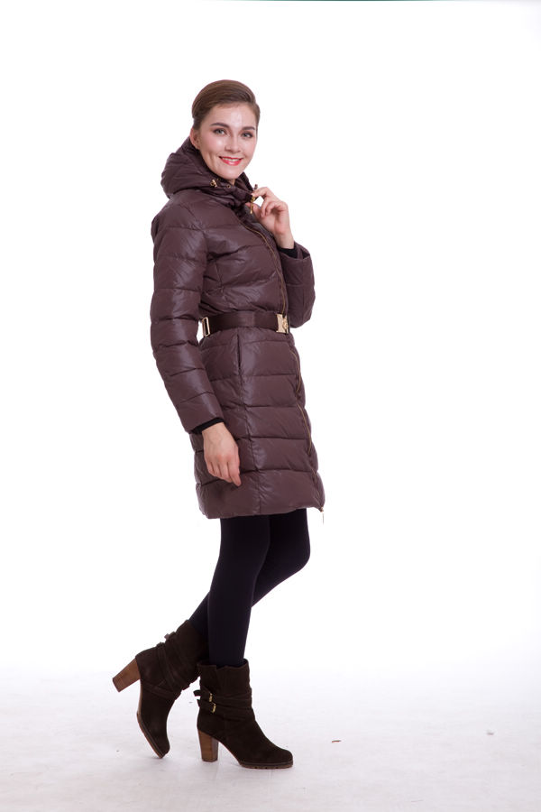 Donna Piumini Moncler Lungo Brown