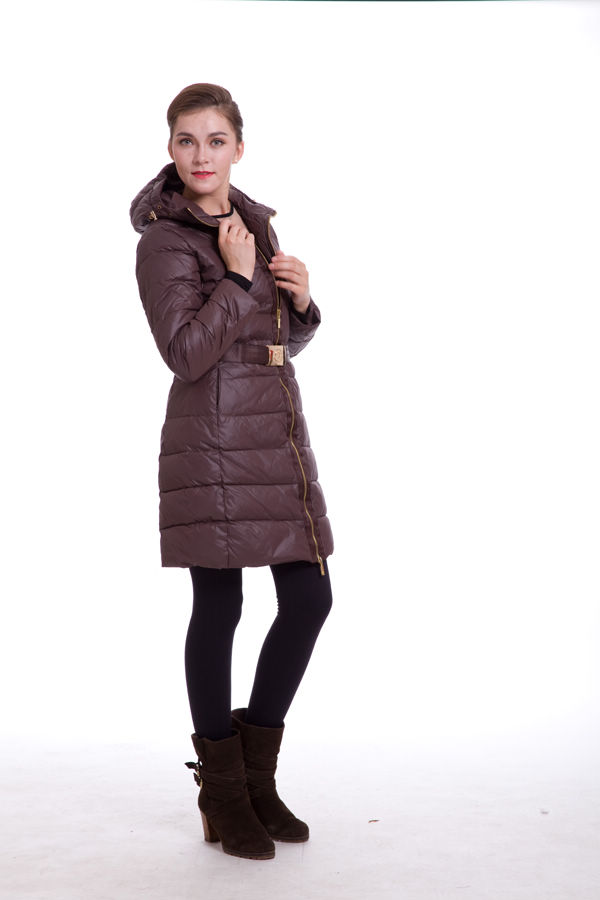 Donna Piumini Moncler Lungo Brown
