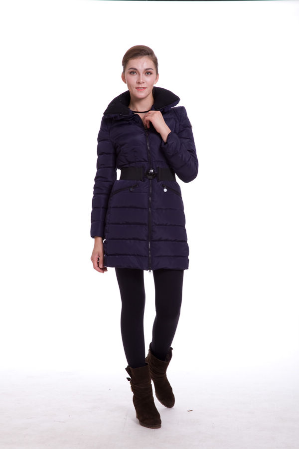 Piumini Moncler Grande Rotolo Collare Viola