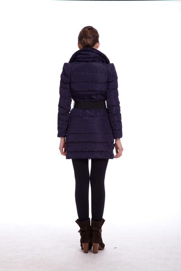 Piumini Moncler Grande Rotolo Collare Viola