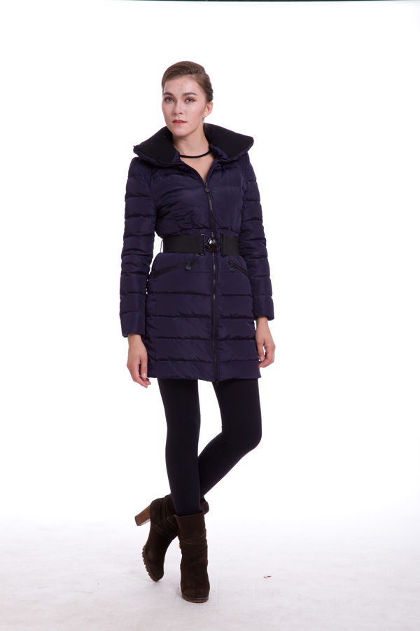 Piumini Moncler Grande Rotolo Collare Viola