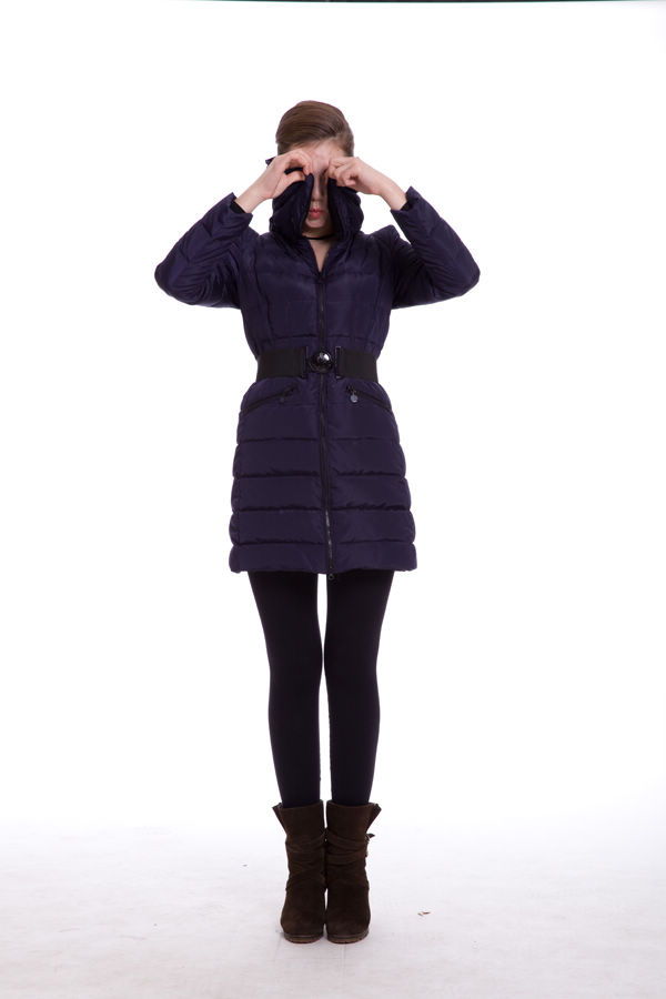 Piumini Moncler Grande Rotolo Collare Viola