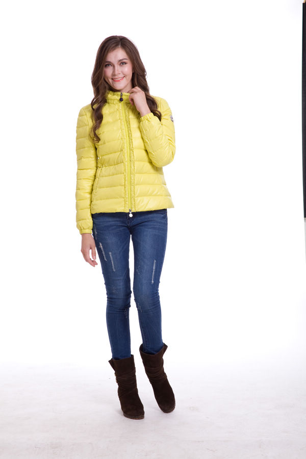 Piumini Moncler Lace Cerniera Giallo