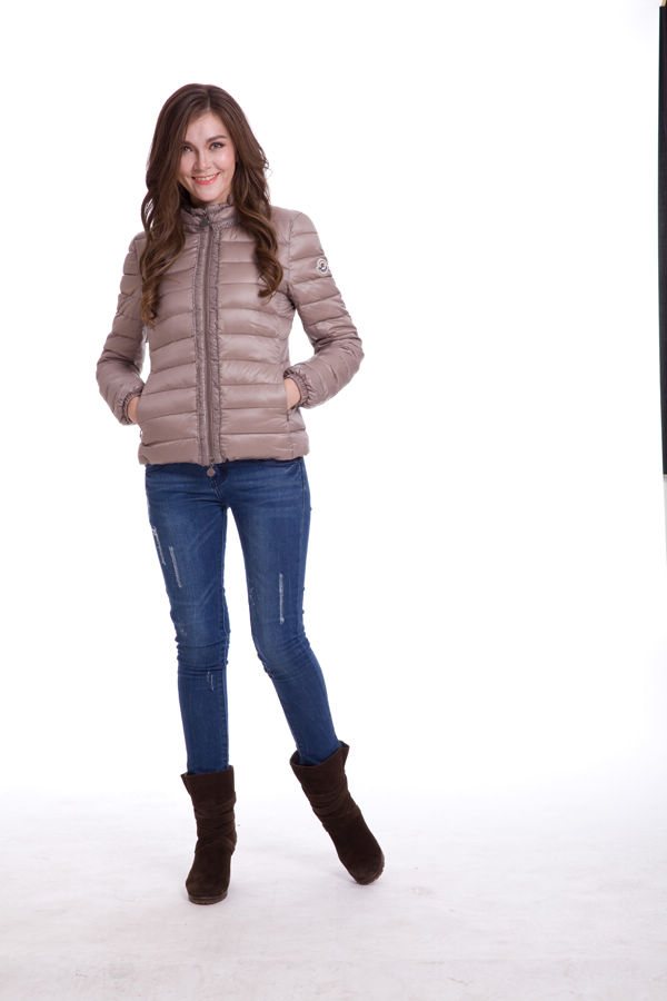 Piumini Moncler Lace Cerniera Kaki