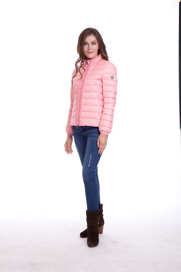 Piumini Moncler Lace Cerniera Rosa