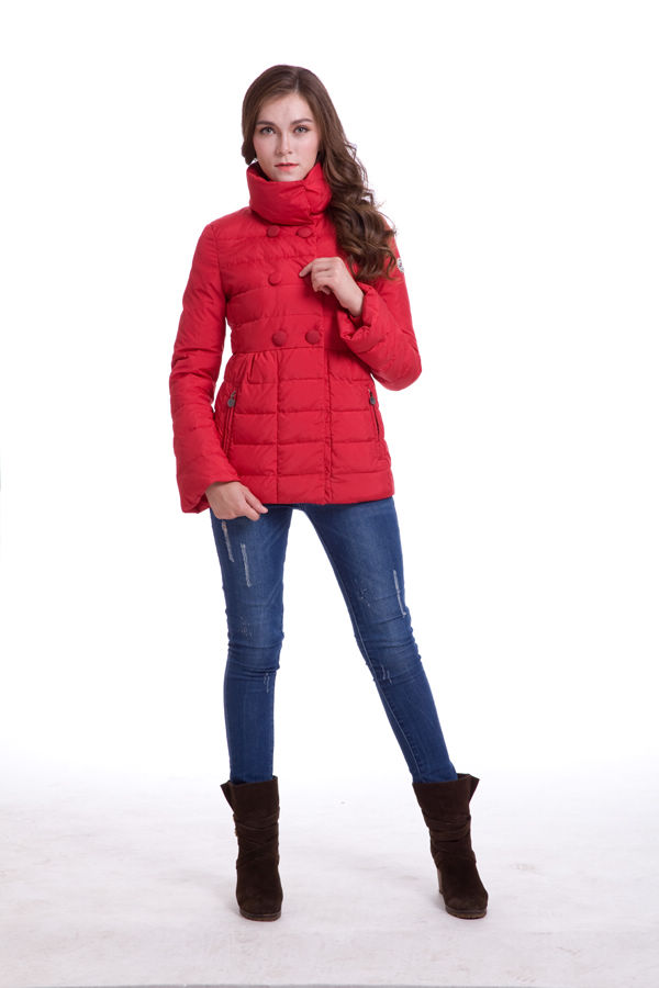 Piumini Moncler Stile Medio Rosso
