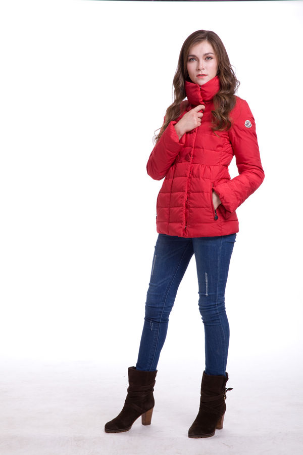 Piumini Moncler Stile Medio Rosso
