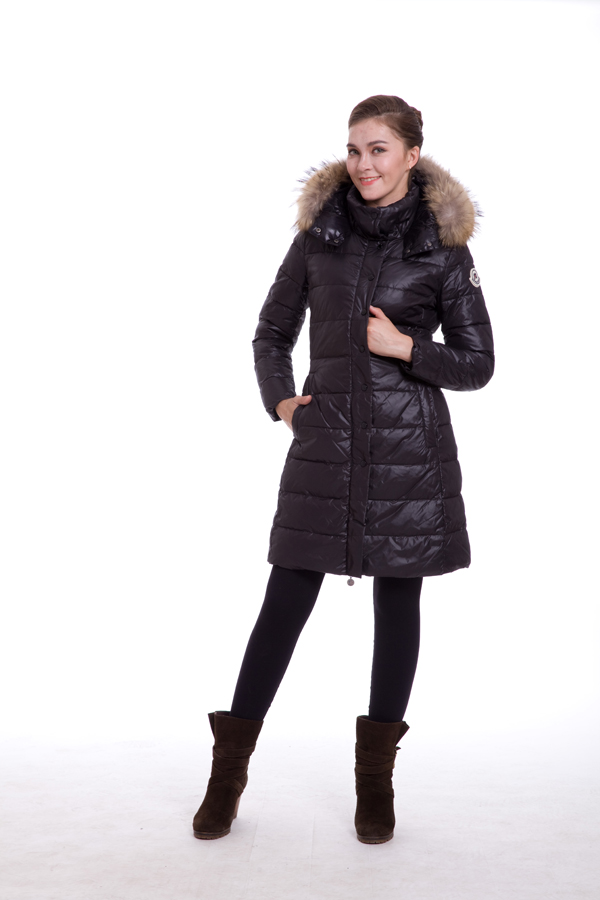 Piumini Moncler Monopetto Lunga Nero